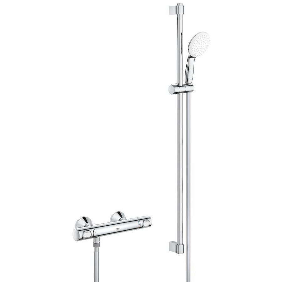 Grohtherm 500 Comfortset Tempesta 110 glijstangset 900mm 1 straalsoort chroom  incl. s-koppelingen (prof)