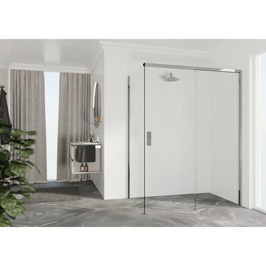 Zijwand OPEFH LI 1050-1070x2000mm chroom helder