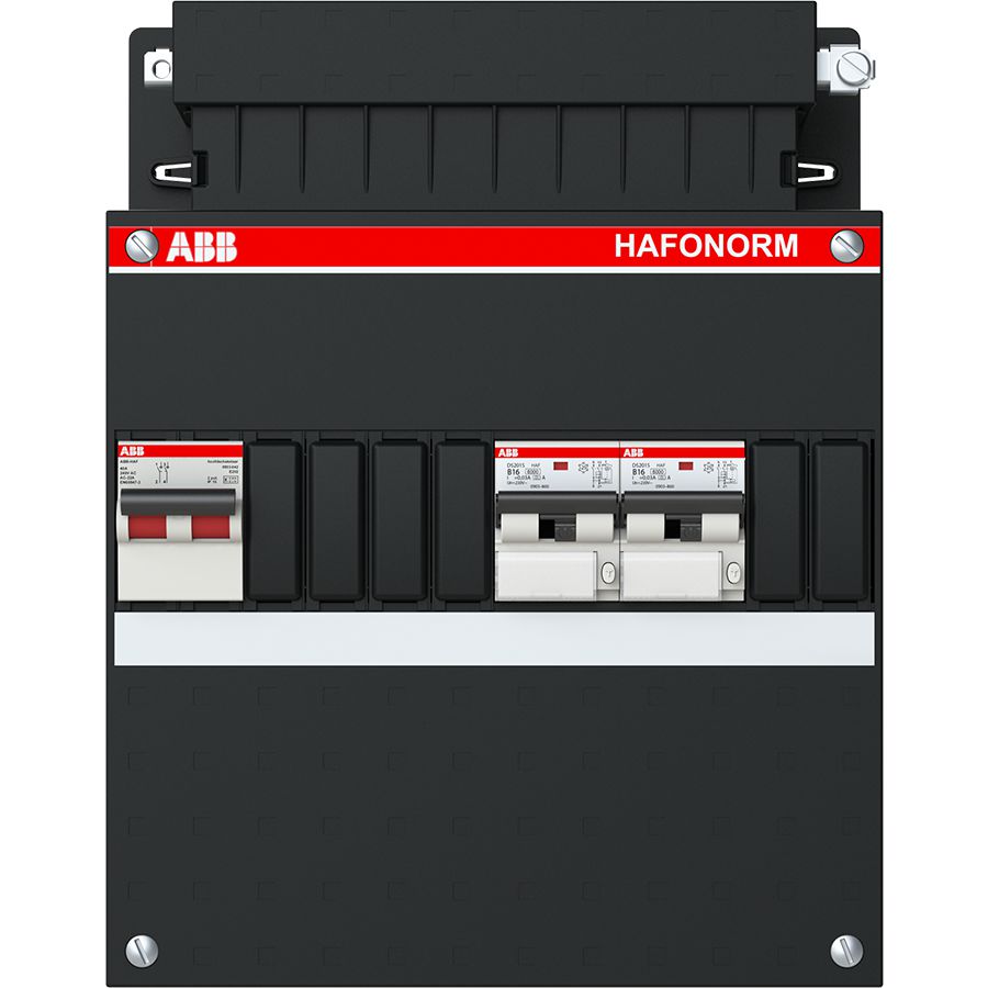Groepenkast 2x 16A/30mA + HS 1-fase