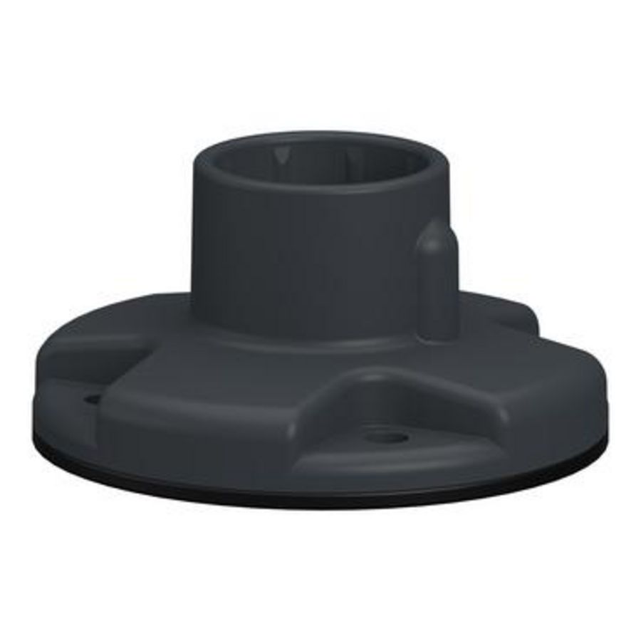 Plastic fixing plate in grey
