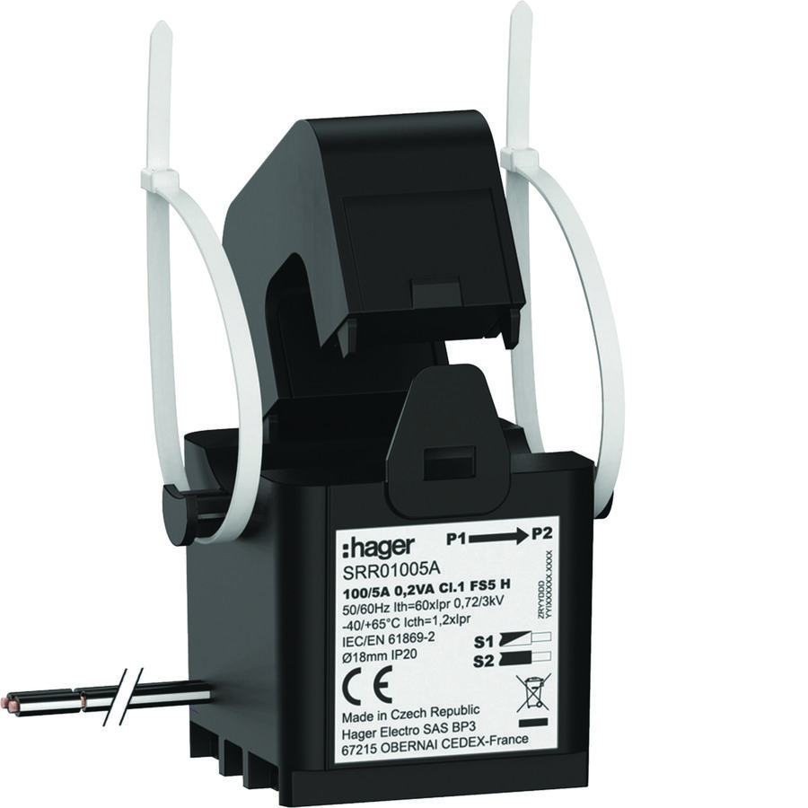 Deelbare trafo SC1 100/5A 0,2VA kl.1