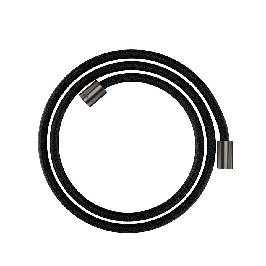 AXOR ShowerSolutions Textiel doucheslang 160cmmet conische en cylindrische moer Brushed Black Chrome 28261340