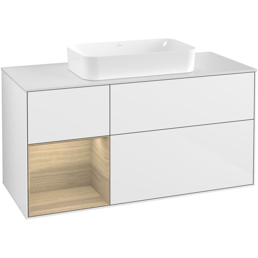 Wastafelonderkast Finion 1200x603x501mm G.White.L G291PCGF