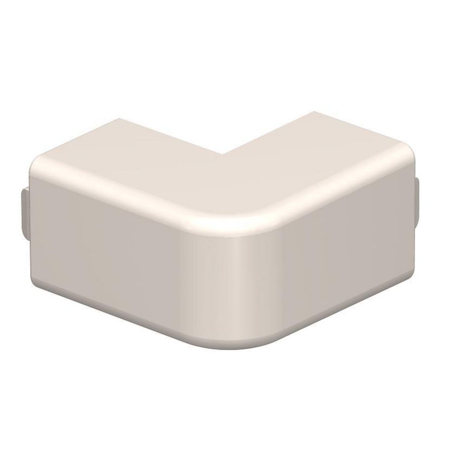 Buitenhoek 20x20mm polyvinylchlorid creme wit 9001 VVE=4