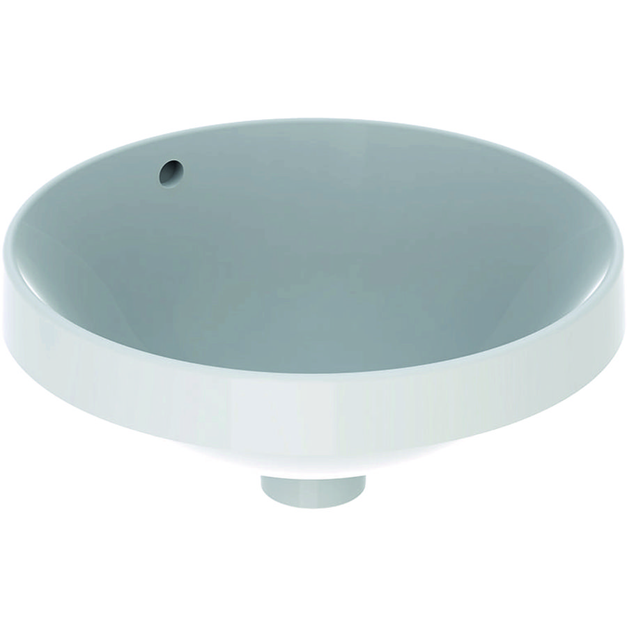 VariForm opbouwwastafel rond 40cm met overloop wit