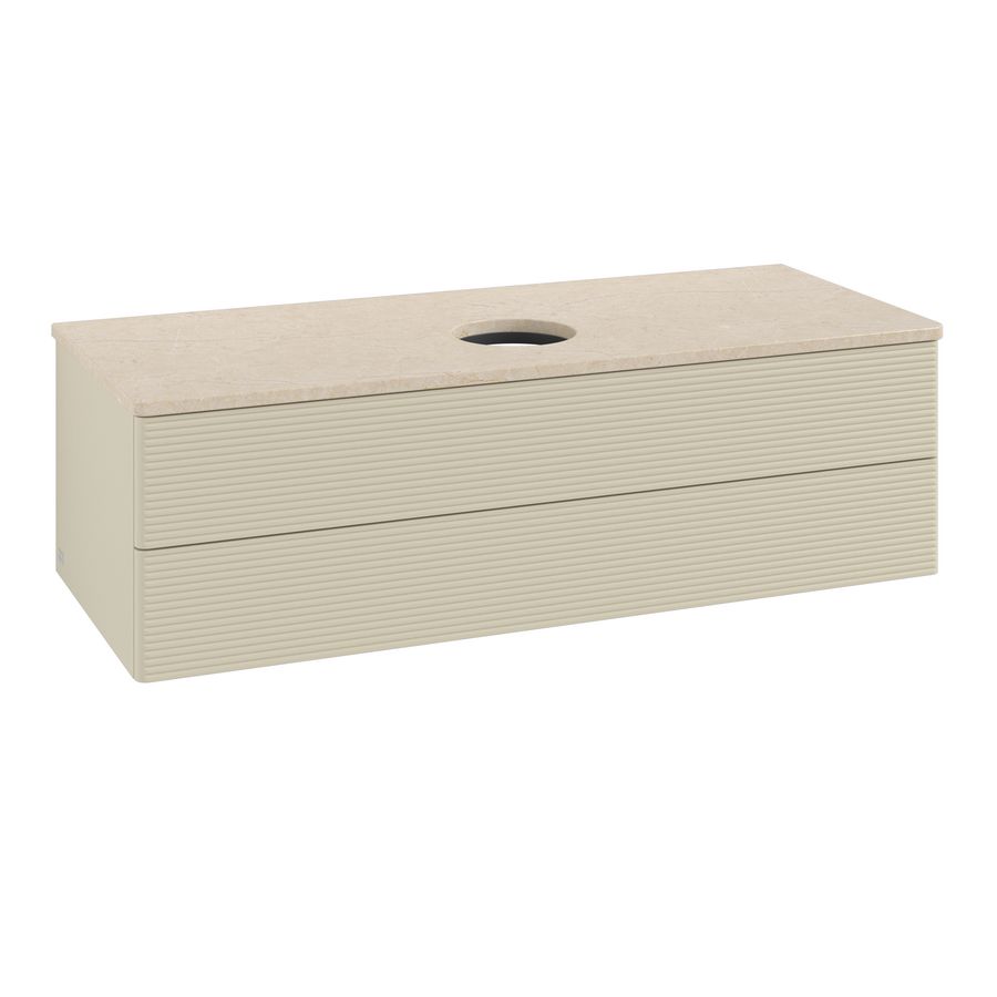 Wastafelonderkast Antao 1200x360x500mm S.Grey Matt Lacquer L21113HJ