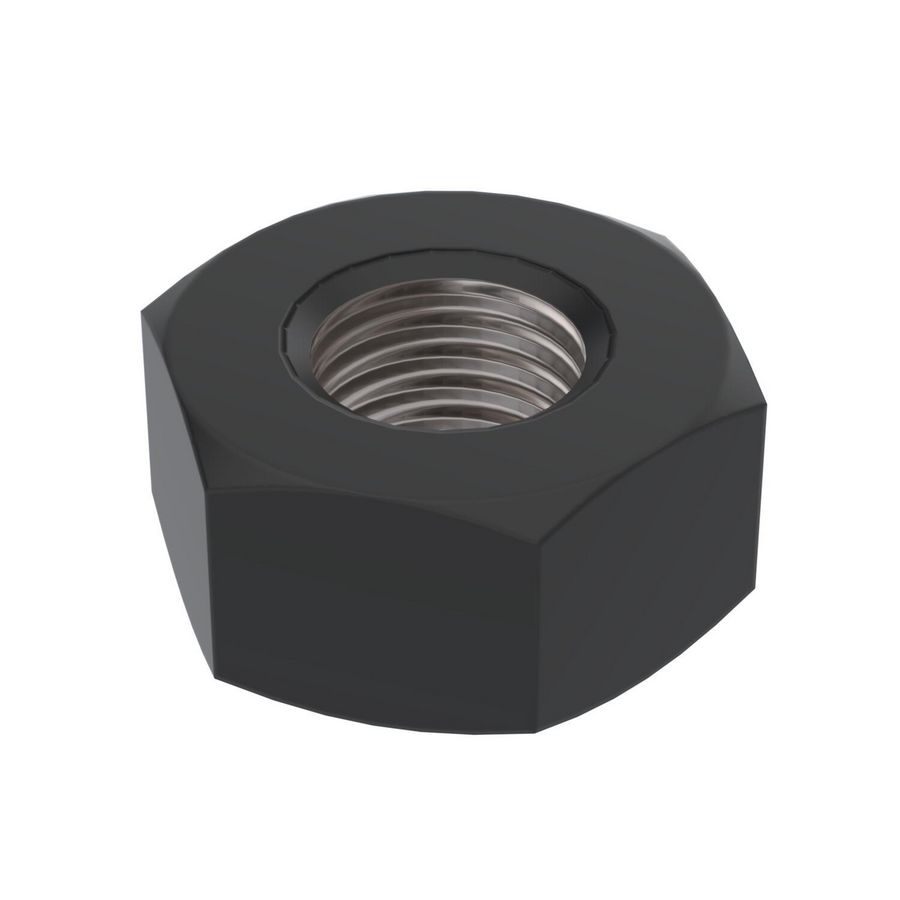Hexagonal nut M10 Staal Electrogalvanised black-pass VVE=100