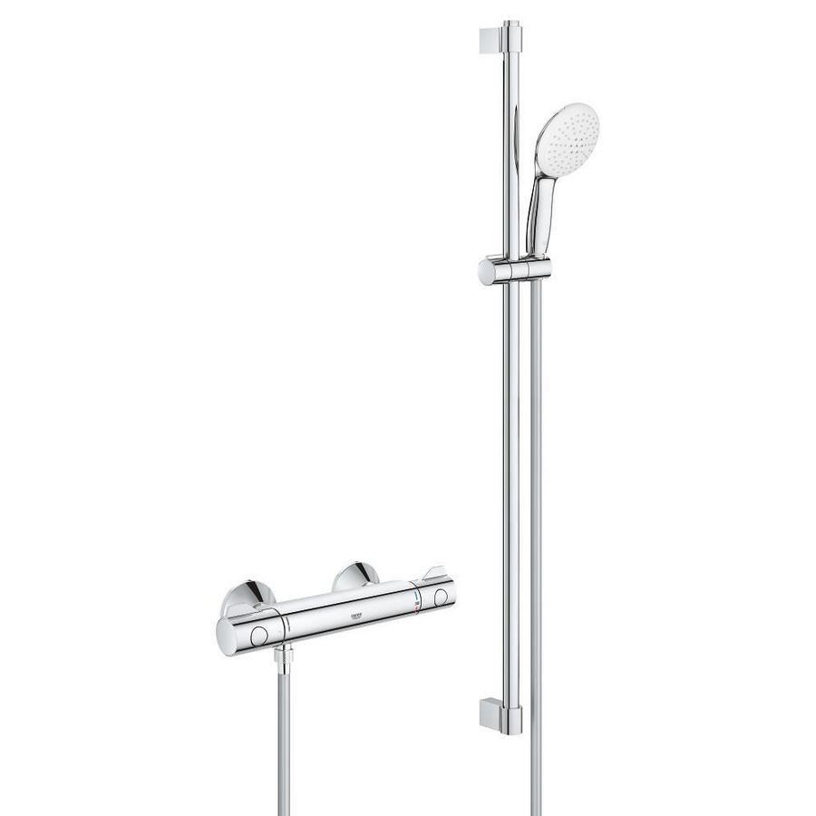 Grohtherm 800 Comfortset 150mm 900mm 8,0L/min. chroom  incl. s-koppelingen (prof)