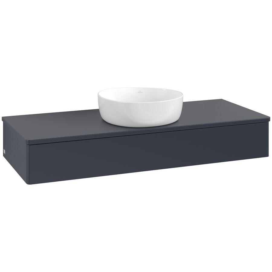 Wastafelonderkast Antao 1200x190x500mm Mid.Blue Matt Lacquer L10010HG