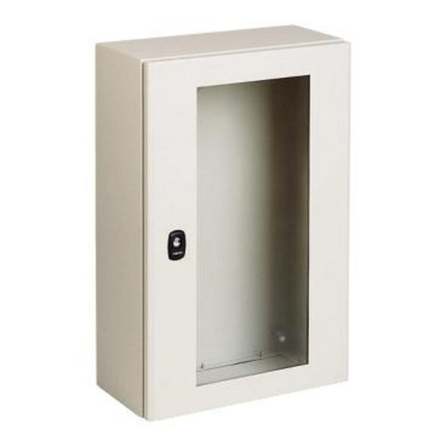 Wandkast glasdeur 700x500x150mm IP66/IK10 R Spacial S3DM