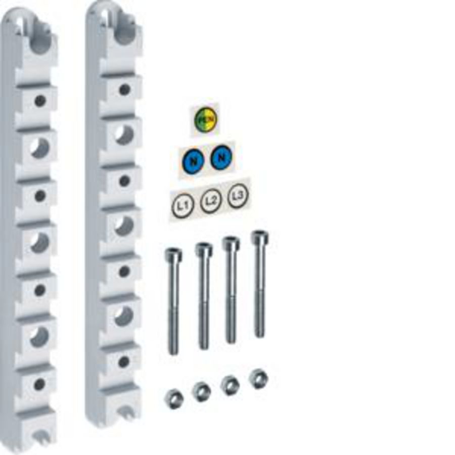 UniversN Hoofdraildrager UST4/1250A voor Cu 2x30x10 /4-polig