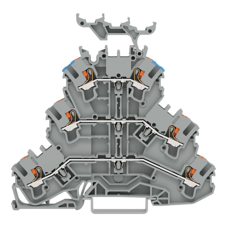 3-etageklem Met Druk Rijg-/rijg-/rijgklem 2202-3233 VVE=50