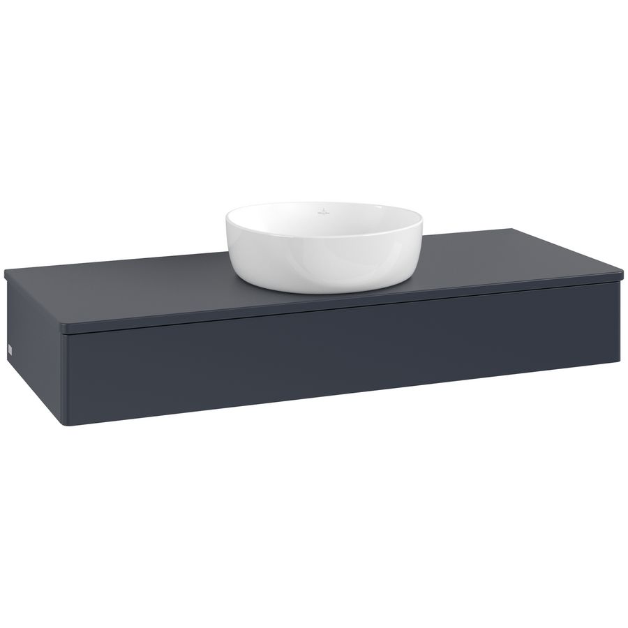 Wastafelonderkast Antao 1200x190x500mm Mid.Blue Matt Lacquer L10050HG