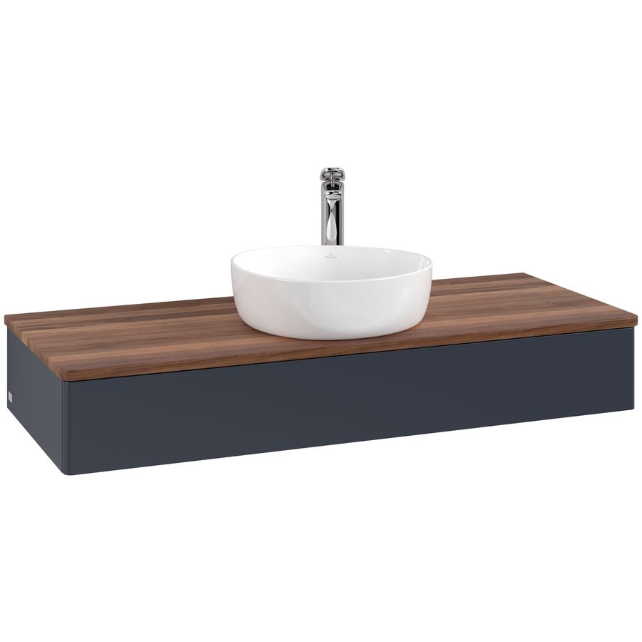 Wastafelonderkast Antao 1200x190x500mm Mid.Blue Matt Lacquer L10052HG