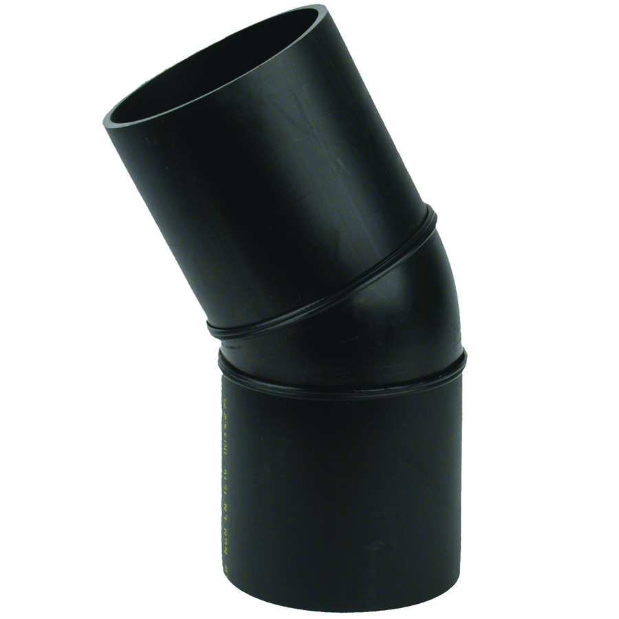 PE bocht 30° 110mm PN4 zwart