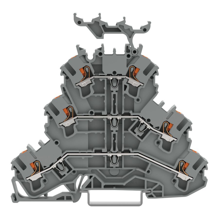 3-etageklem Met Druk Rijg-/rijg-/rijgklem 2202-3231 VVE=50