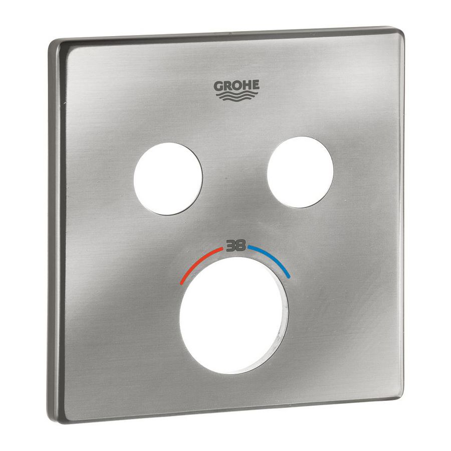 Rozet 49039DC0 supersteel (rvs look)