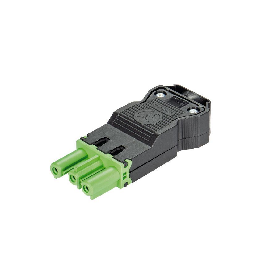 Kabelsteker GST18I3 female groen schroef VVE=50