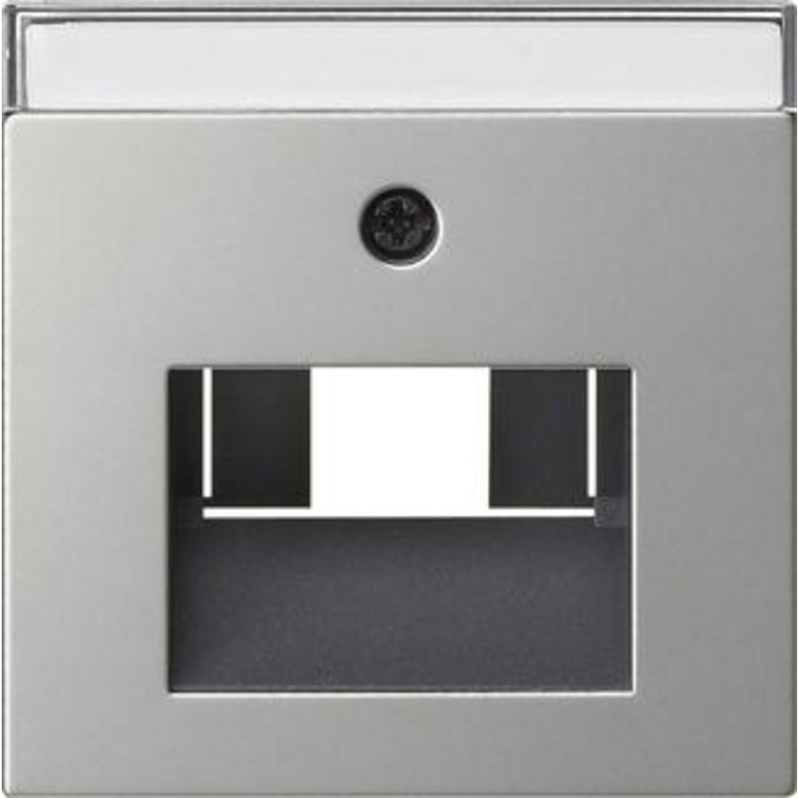 Afdekking TK UAE/IAE- + netwerkaansluitdoos System 55 edelstaal