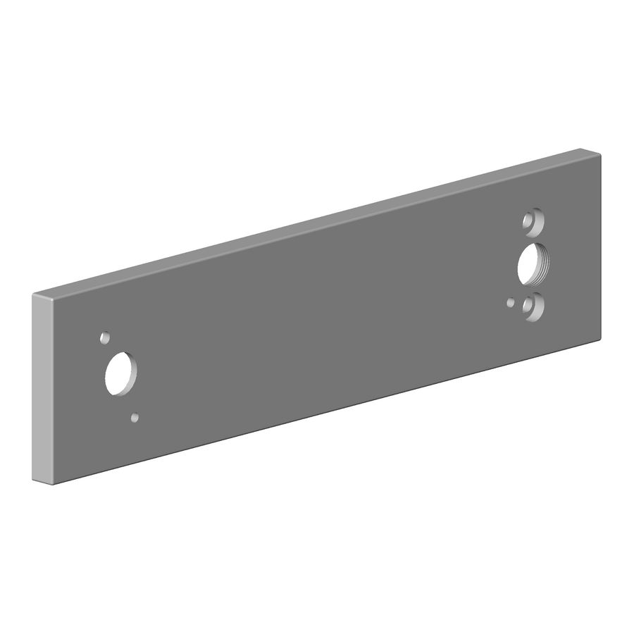 Rozet Douchegarnituren 240X60X9mm-BG