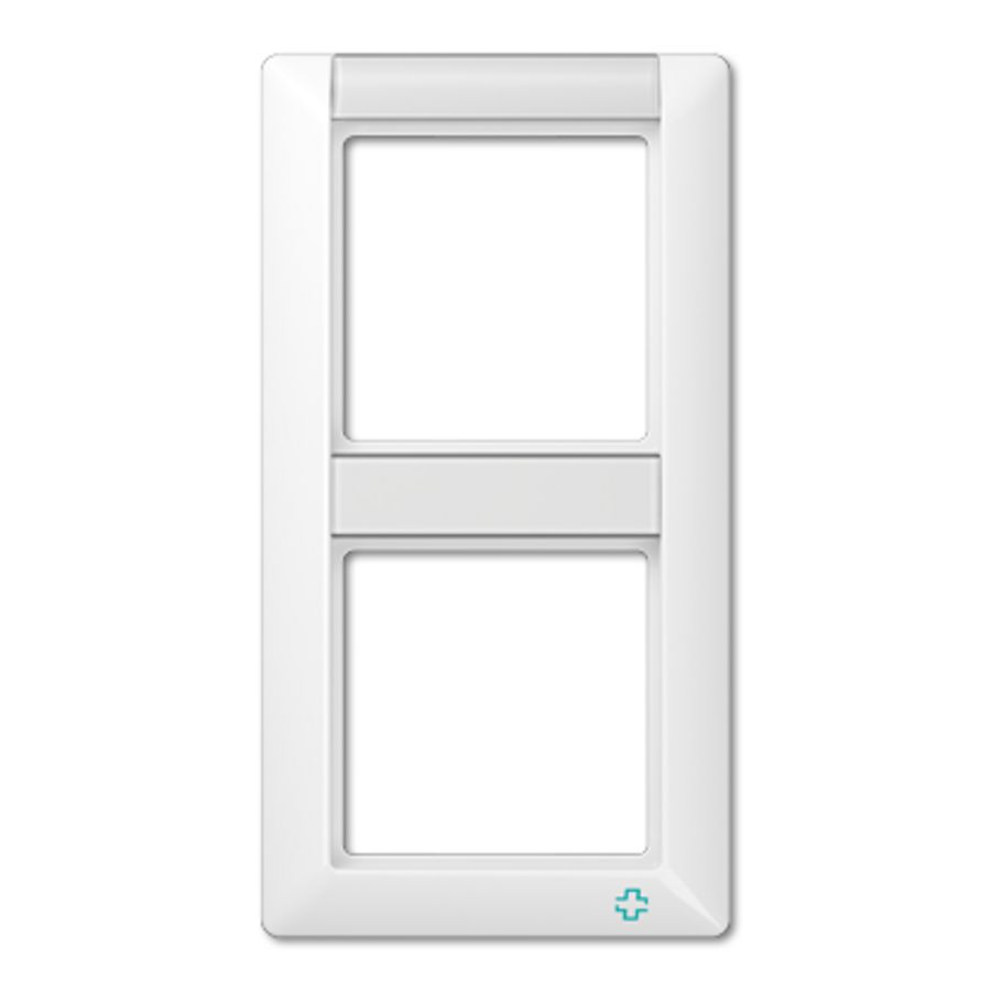 Afdekraam a.wit m.tekstvak 2-voudigvert ABAS VVE=10