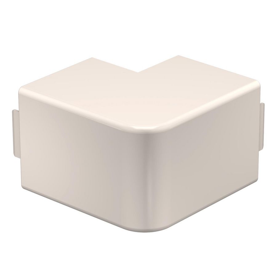 Buitenhoek 60x60mm polyvinylchlorid creme wit 9001 VVE=2