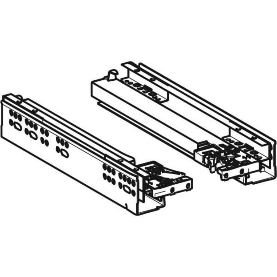 Set a 2st. vul-laderails L30cm