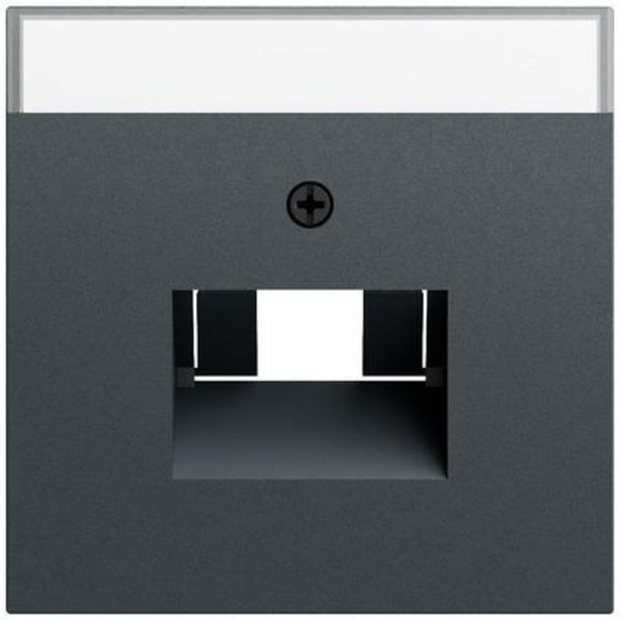 Afdekking TK UAE/IAE- + netwerkaansluitdoos System 70 antracit(ge