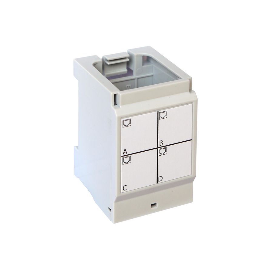 Houder 4 connectoren UTP