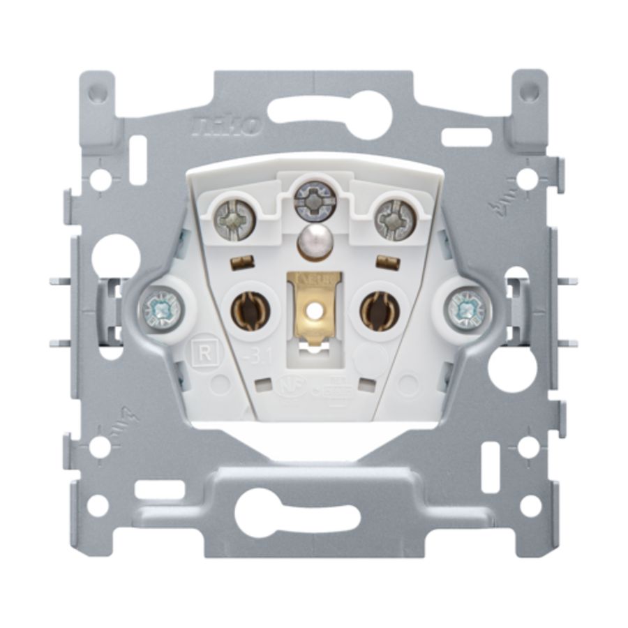 Sokkel stopcontact penaarde/beschermingsafsluiters schroef