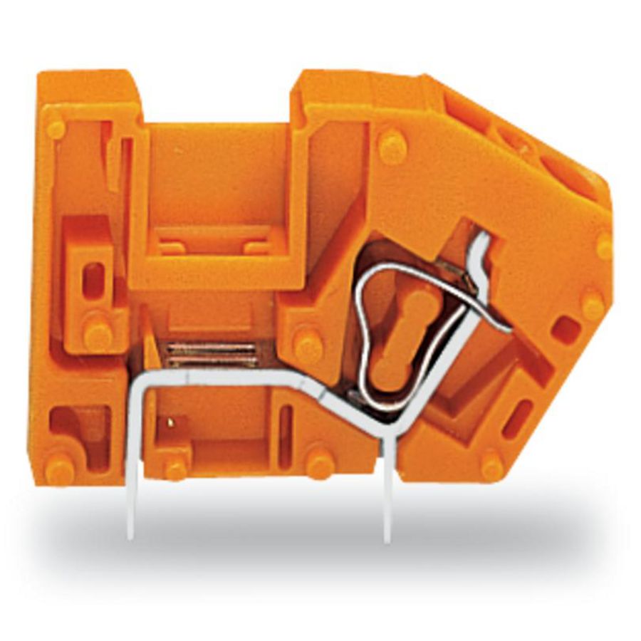 Rijgbare printklem + brugmogelijkheid 2,5mm² oranje VVE=300