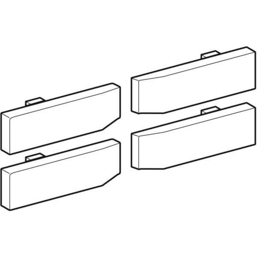 afdekkappen scharnier 155 deur 4 st.