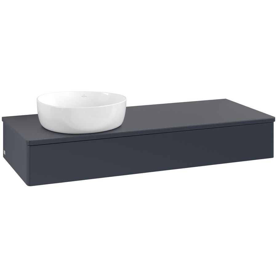 Wastafelonderkast Antao 1200x190x500mm Mid.Blue Matt Lacquer L11050HG