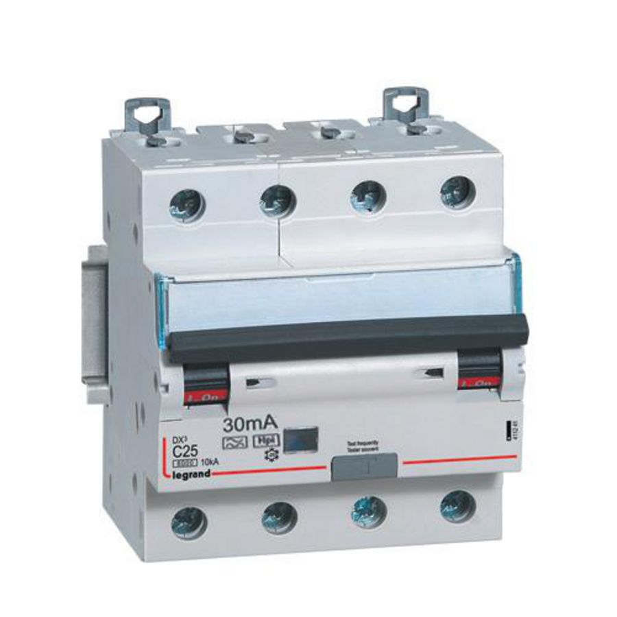 Aardlekautomaat DX3 4-polig C20A 6000A 30mA F