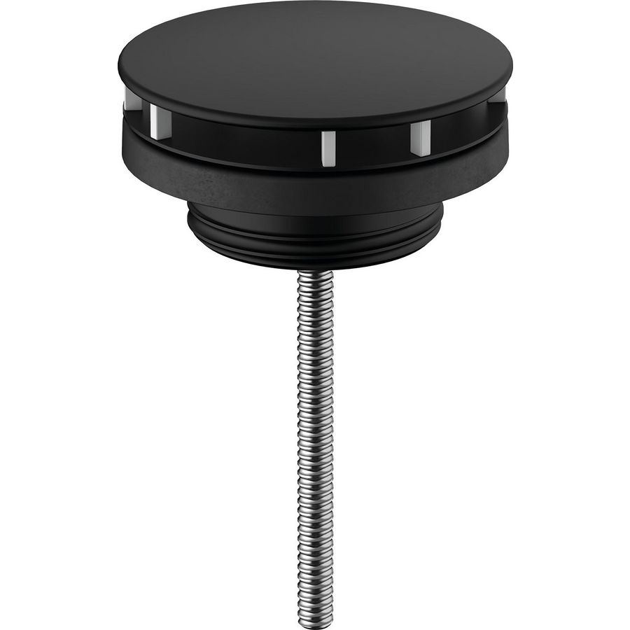 Afvoerplug dichte pl. wast/bidet mat zwart