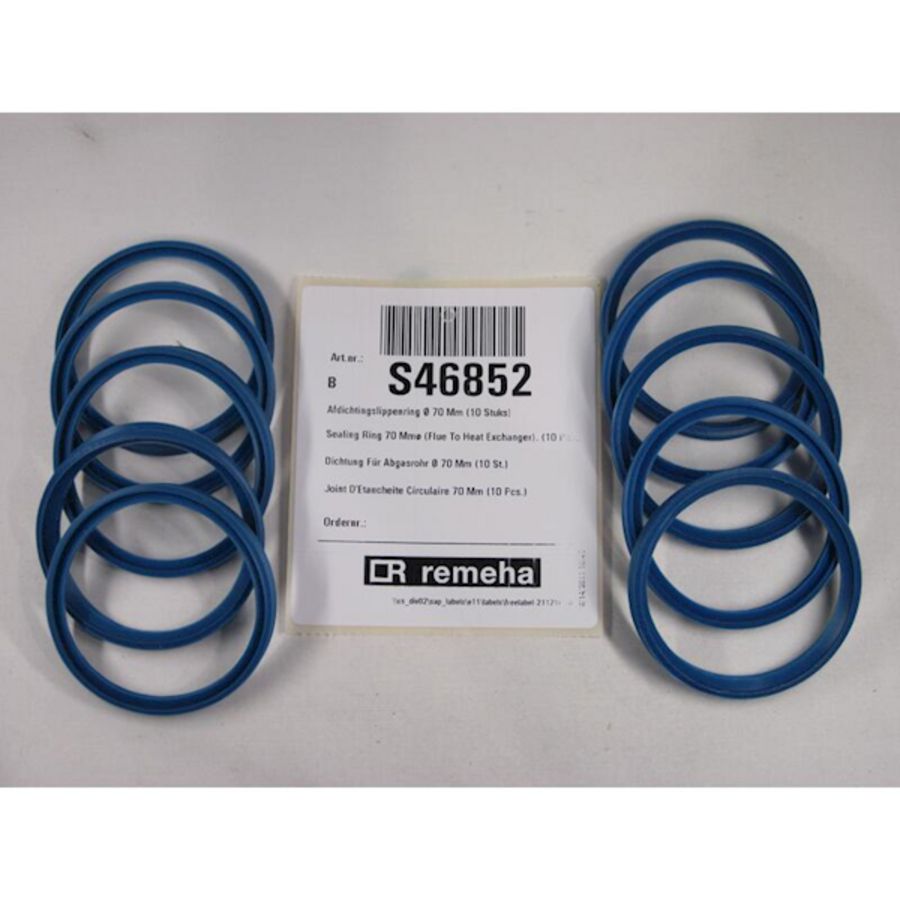 Set a 10st. Afd.lip.ring 70mm res46852