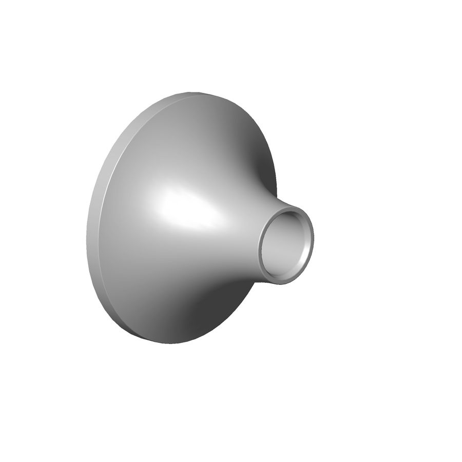 Rozet uitloop 60X37mm-DB geb