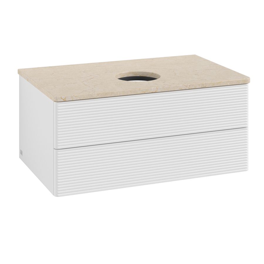 Wastafelonderkast Antao 800x360x500mm G.White.L K19113GF