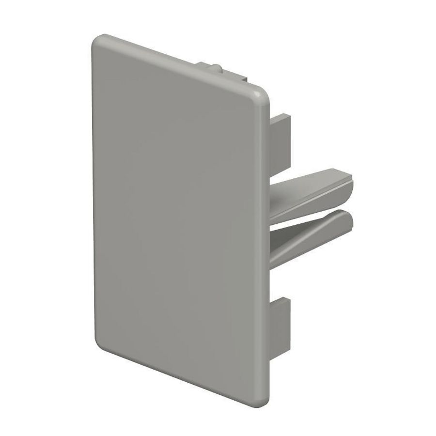 Eindstuk 40x60mm polyvinylchlorid steengrijs VVE=10