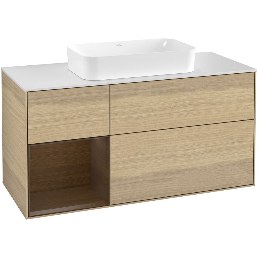 Wastafelonderkast Finion 1200x603x501mm Oak Veneer G291GNPC