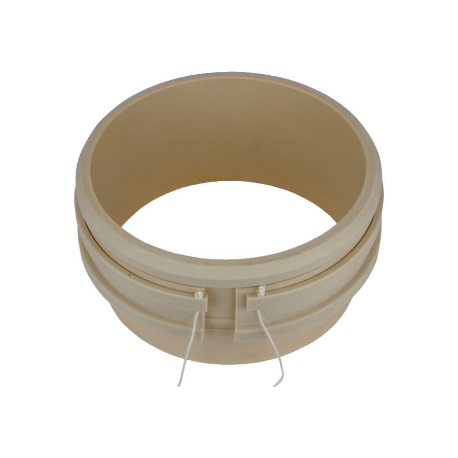 Lijmbus PVC druk type IV 400mm PN10 creme v. buitenmof
