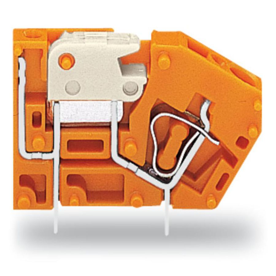 Rijgbare printklem + scheidingsmes 2,5mm² oranje VVE=96
