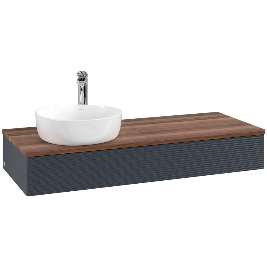 Wastafelonderkast Antao 1200x190x500mm Mid.Blue Matt Lacquer L11152HG