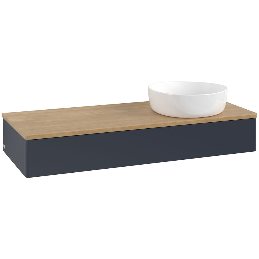 Wastafelonderkast Antao 1200x190x500mm Mid.Blue Matt Lacquer L12011HG