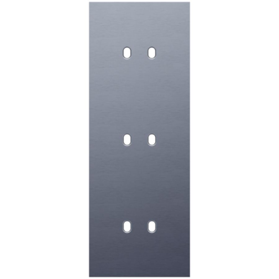 Drievoudige afdekpl. verticaal 71mm centerafstand drie tweev