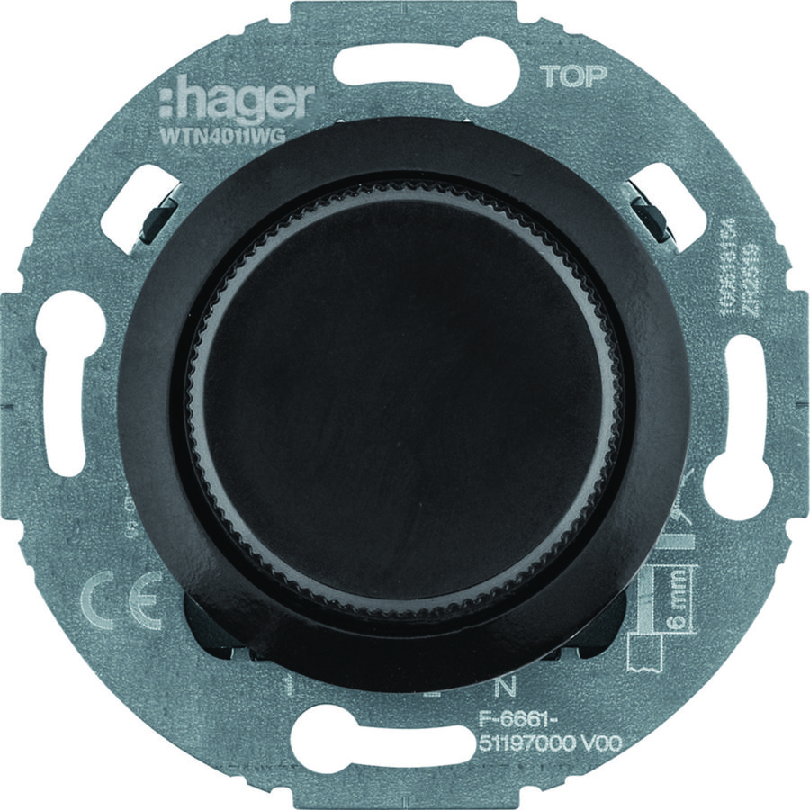 Bijpost voor universele draaidimmer comfort Serie 1930 zwart