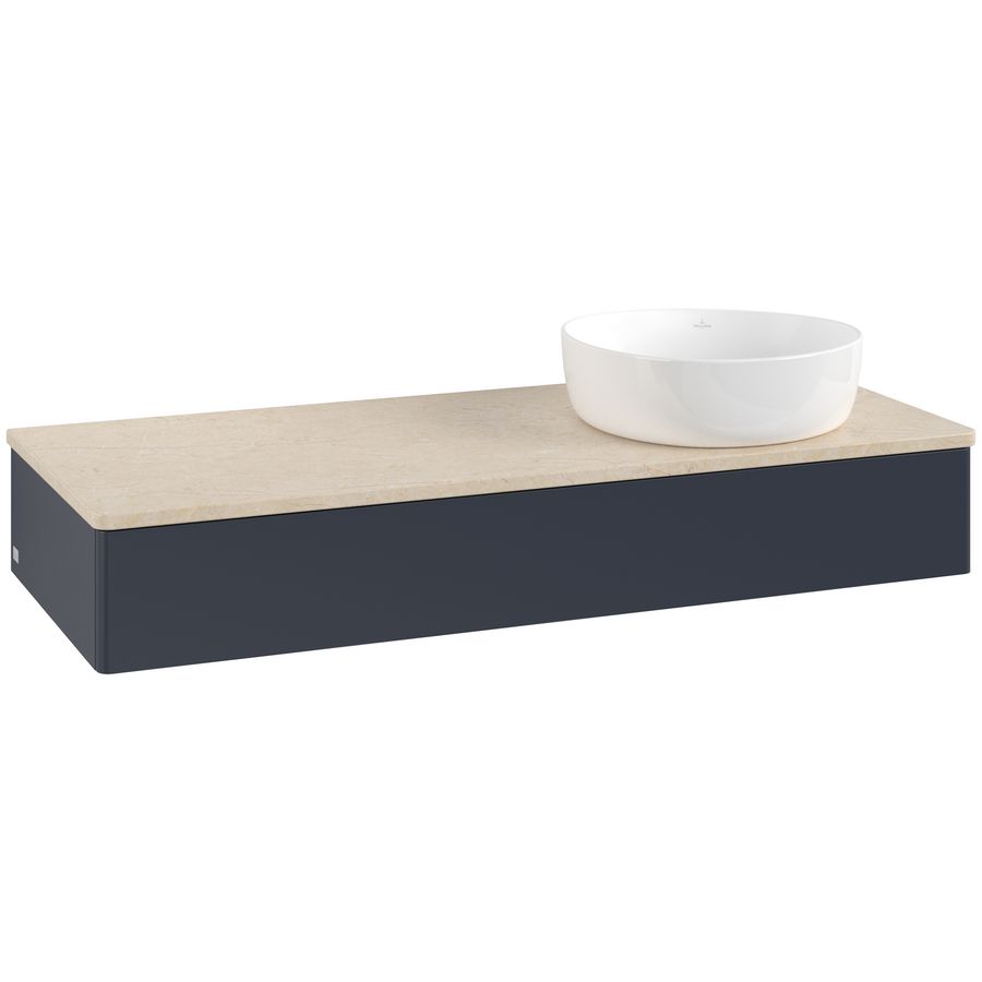 Wastafelonderkast Antao 1200x190x500mm Mid.Blue Matt Lacquer L12013HG