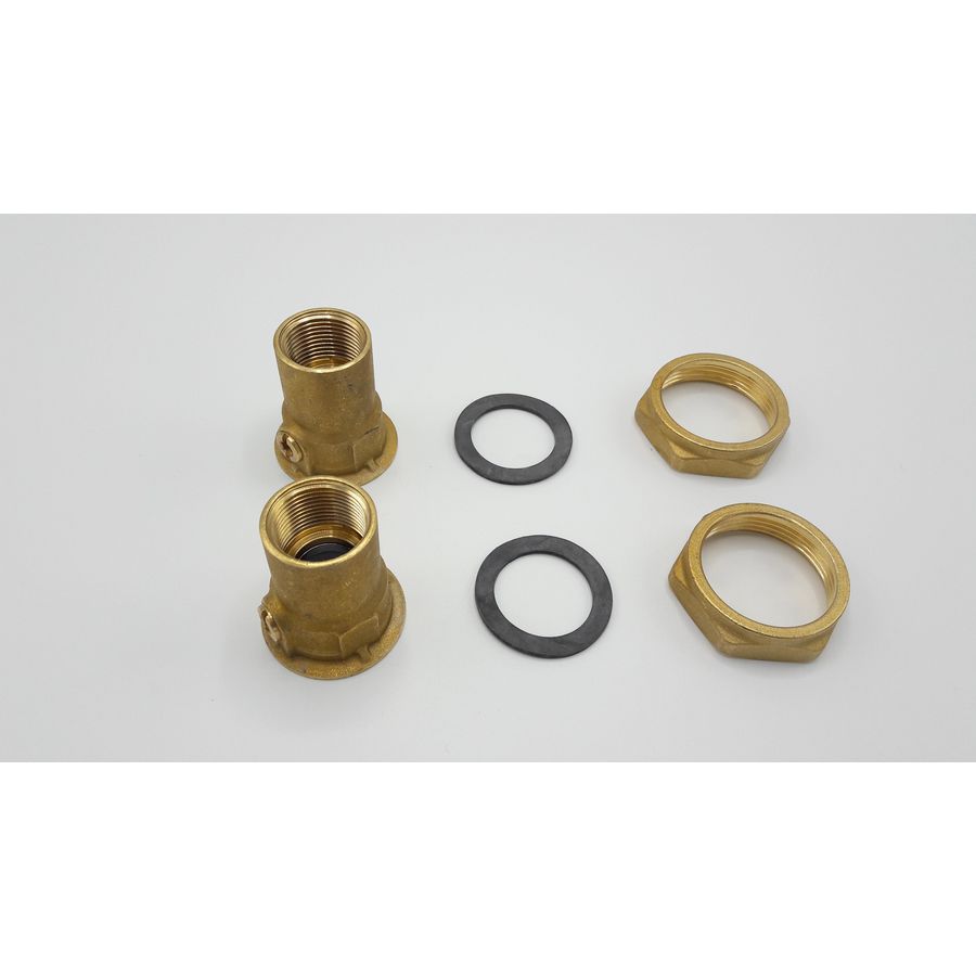 Pompkoppeling set (+afsl.) g 1.1/2" x 3/4"(bn.) ms S102354