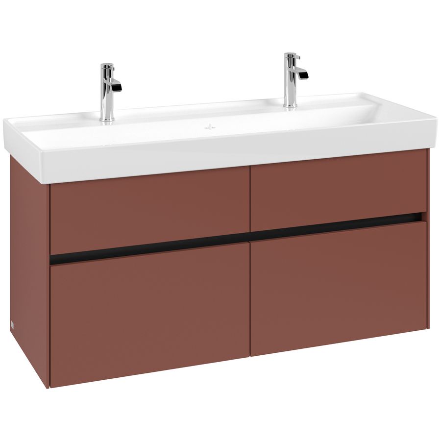 Wastafelonderkast Collaro 1154x546x444mm Wine Red C01200AH