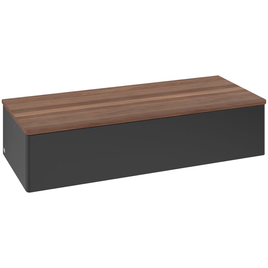 Sideboard Antao 1200x268x500mm Black Matt Lacquer K41002PD